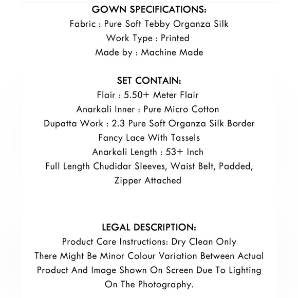 New floral indian anarkali suit - Picture 4 of 4